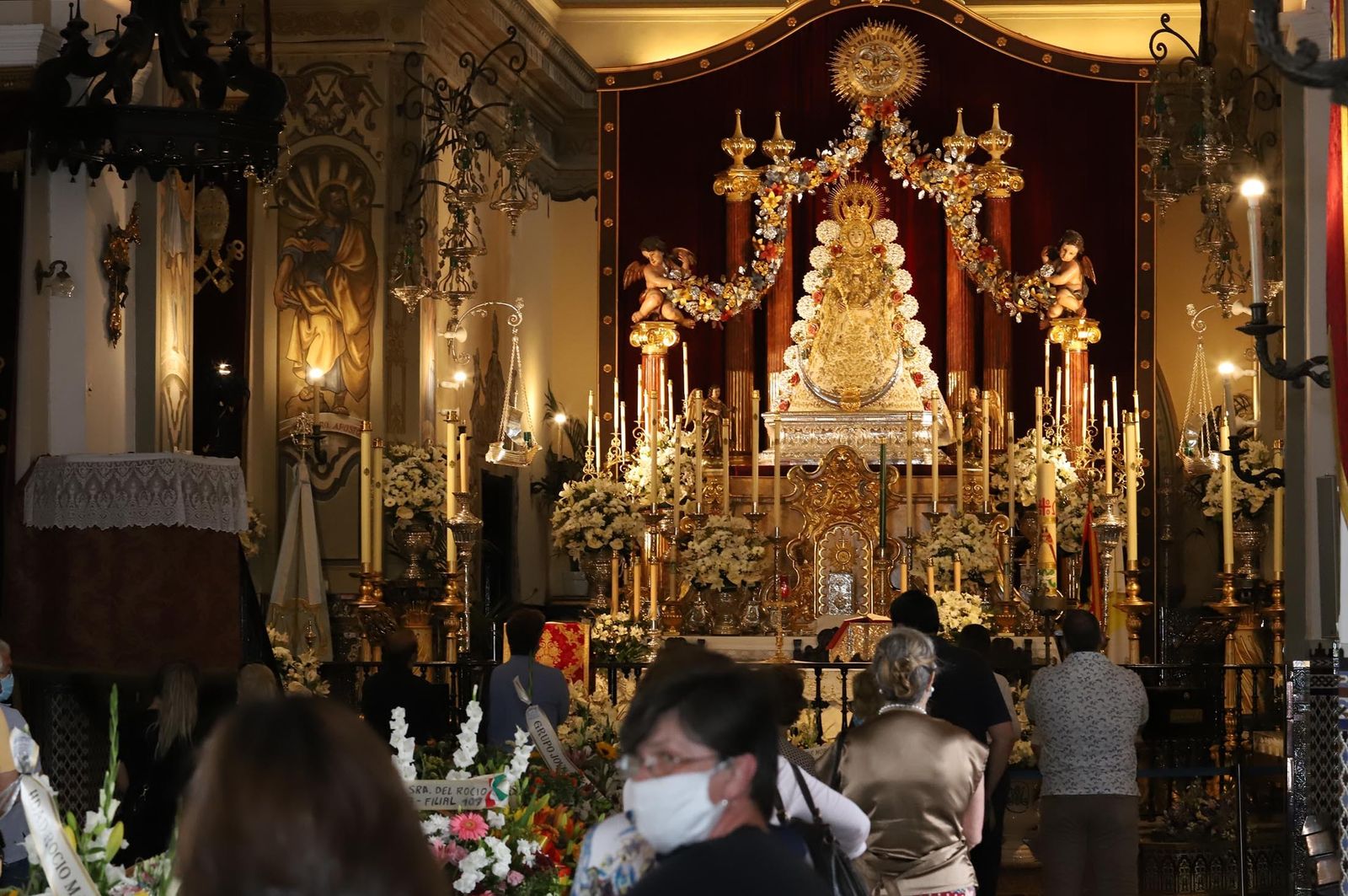 Imágenes de la Virgen del Rocío en el Lunes de Pentecostés 2020