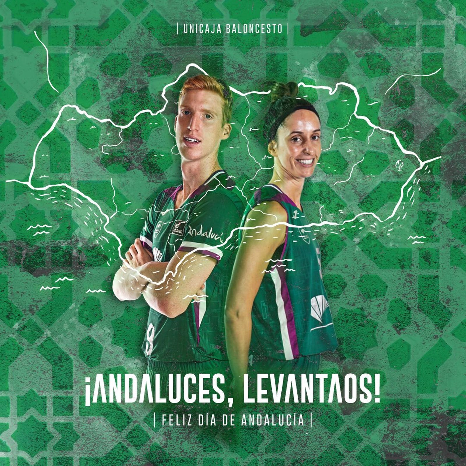 Alberto Díaz y Gema García, referentes en el Día de Andalucía