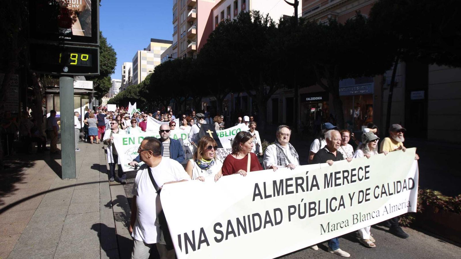 Momento de la manifestación.