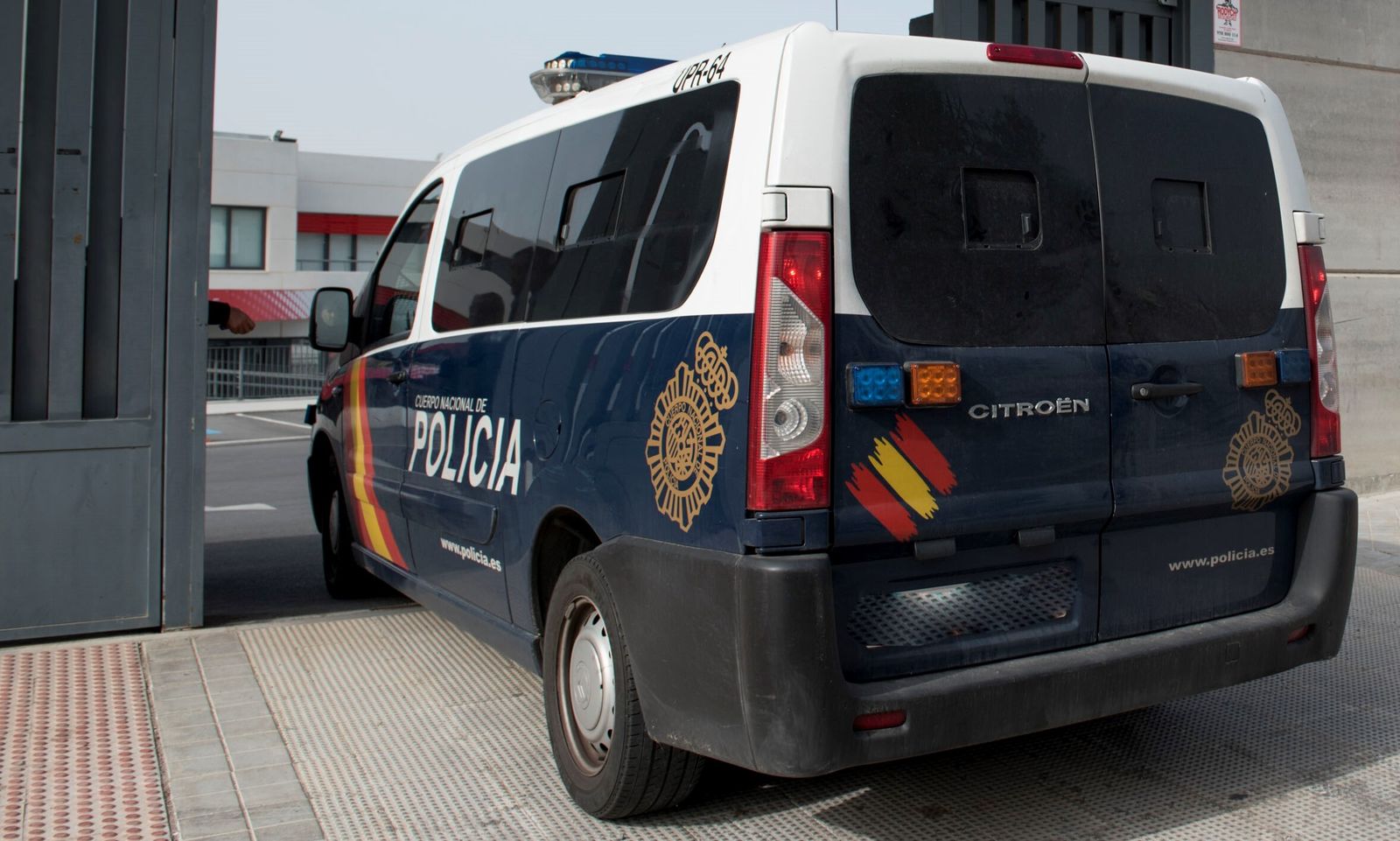 Un furgón de la Policía Nacional.