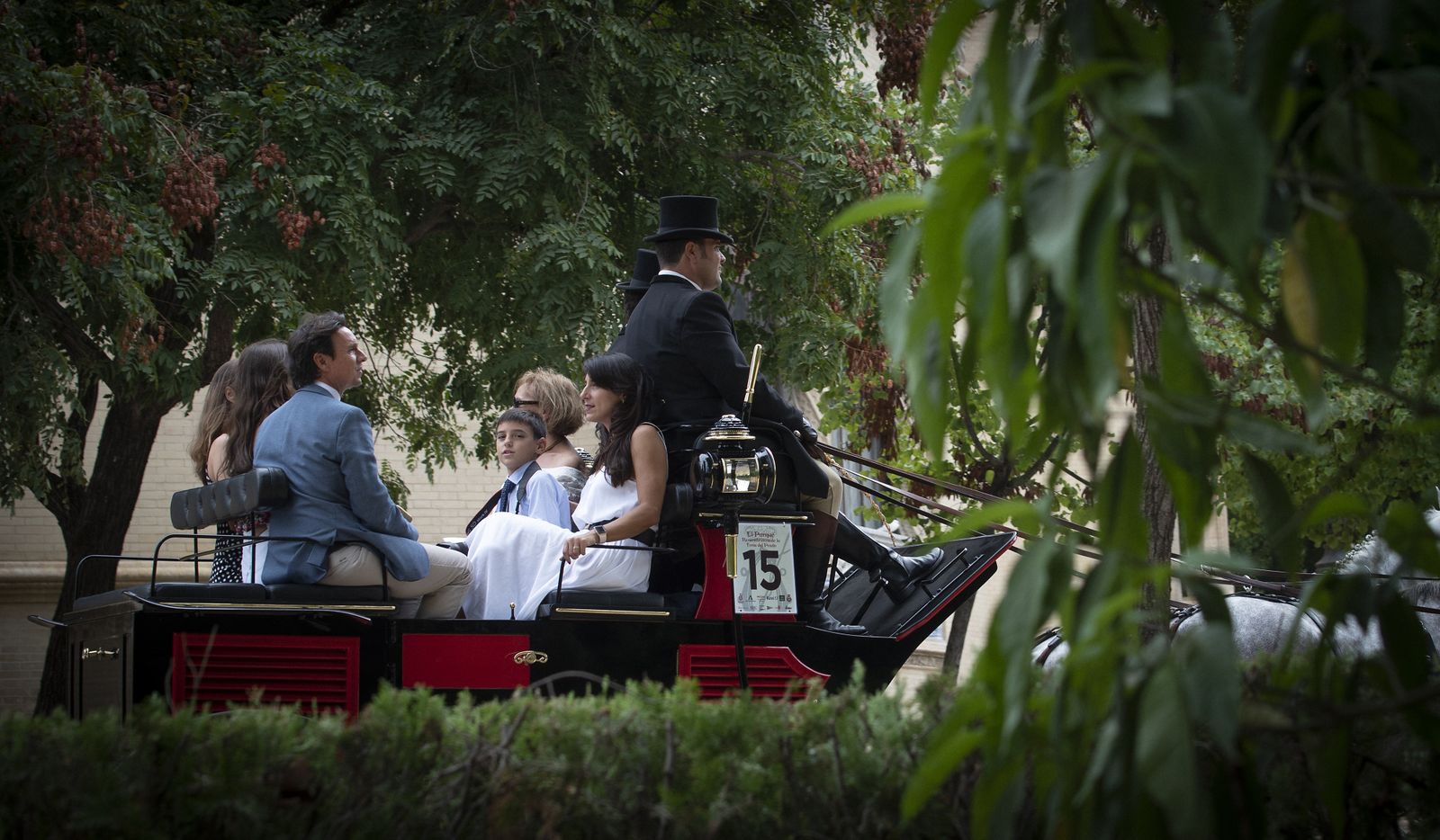 Exhibición de enganches y paseo de carruajes por el parque de María Luisa