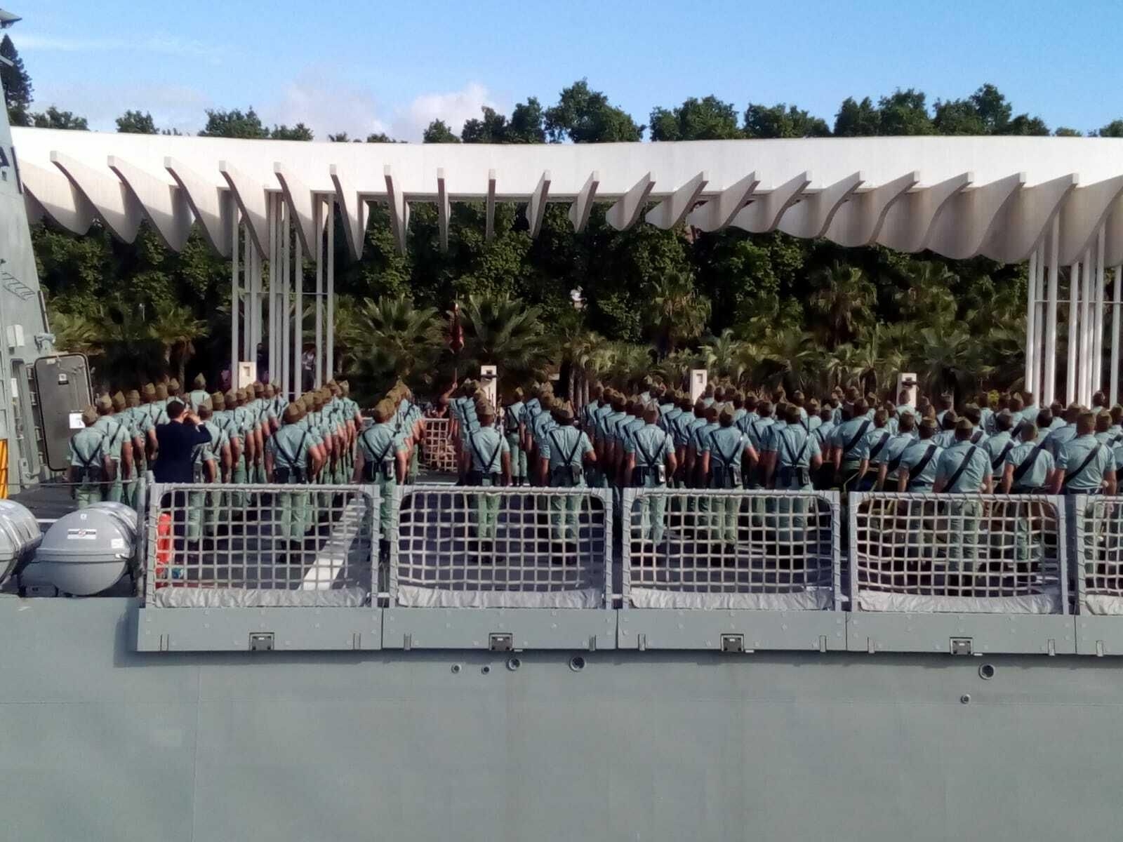 Las fotos del desembarco de la Legión en Málaga
