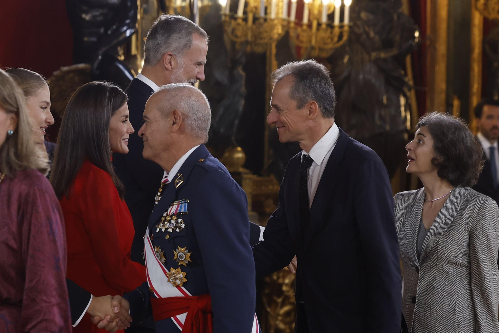 Las imágenes de la recepción de la Fiesta Nacional en el Palacio Real