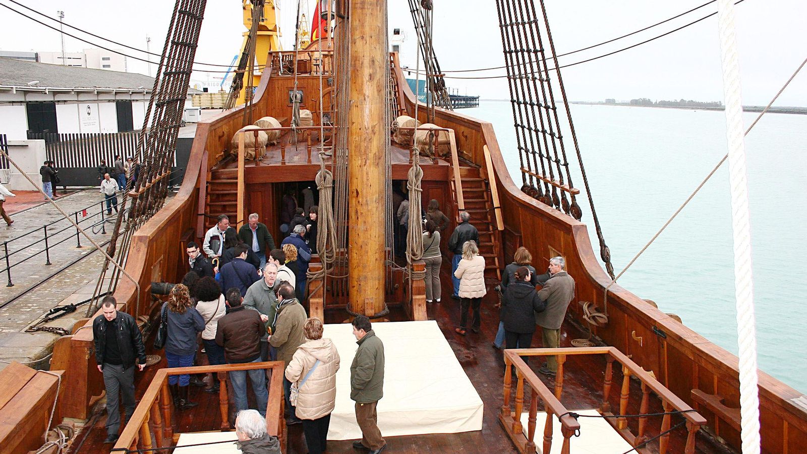 Interior del galeón Andalucía.