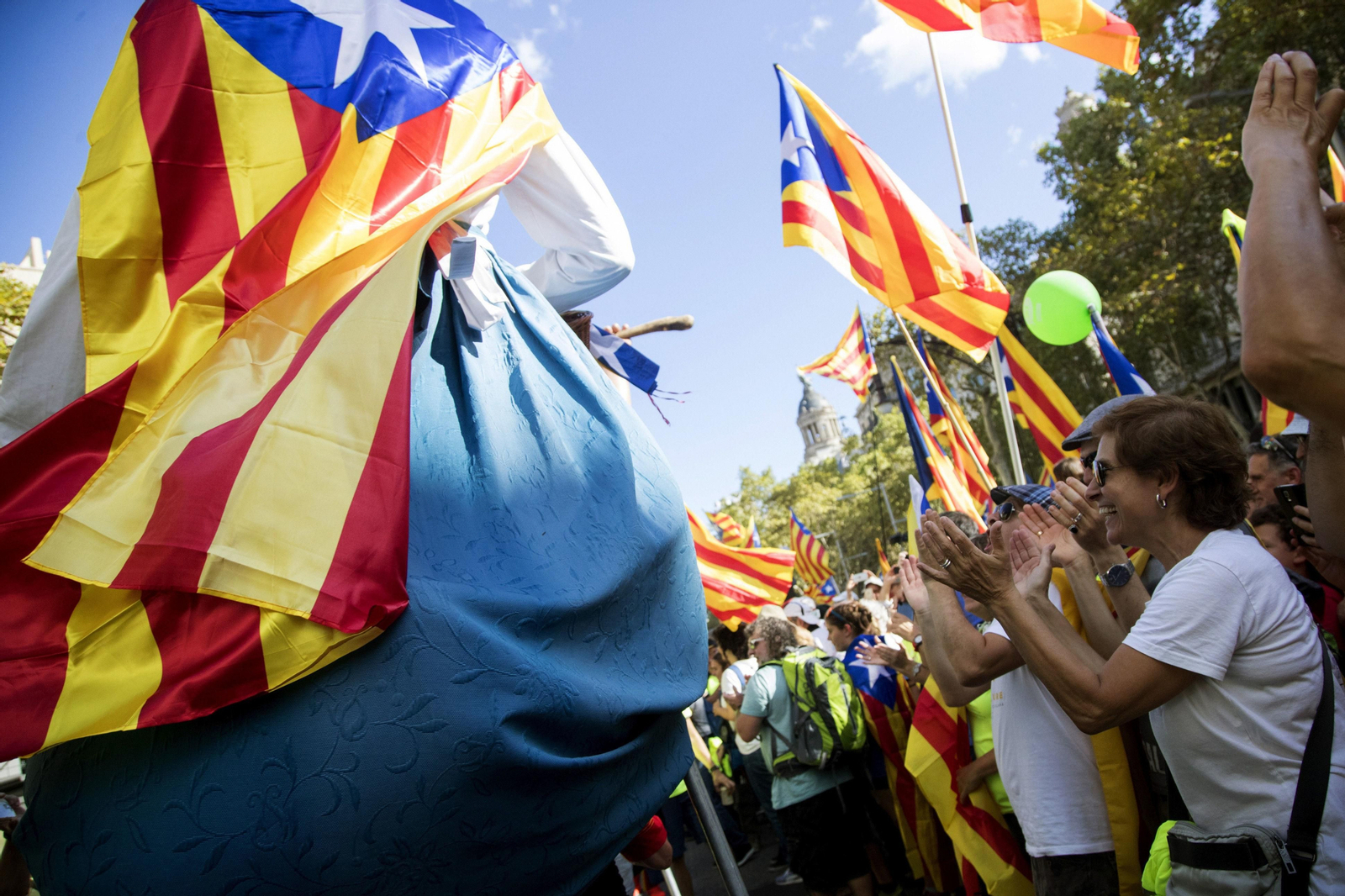 La manifestación independentista de la Diada, en imágenes