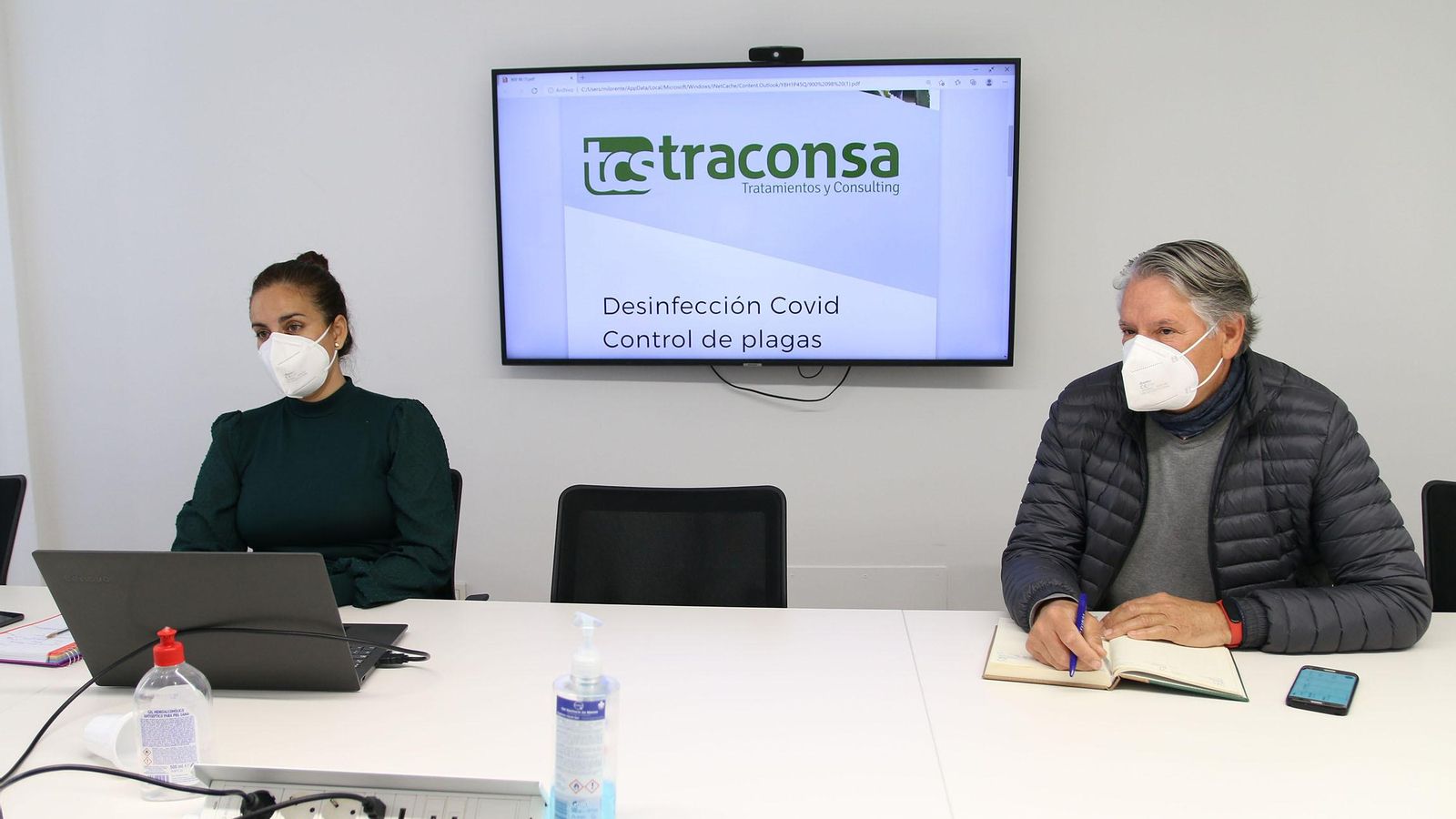 Inmaculada Lorente y Alfonso Mata, responsables técnicos de Traconsa