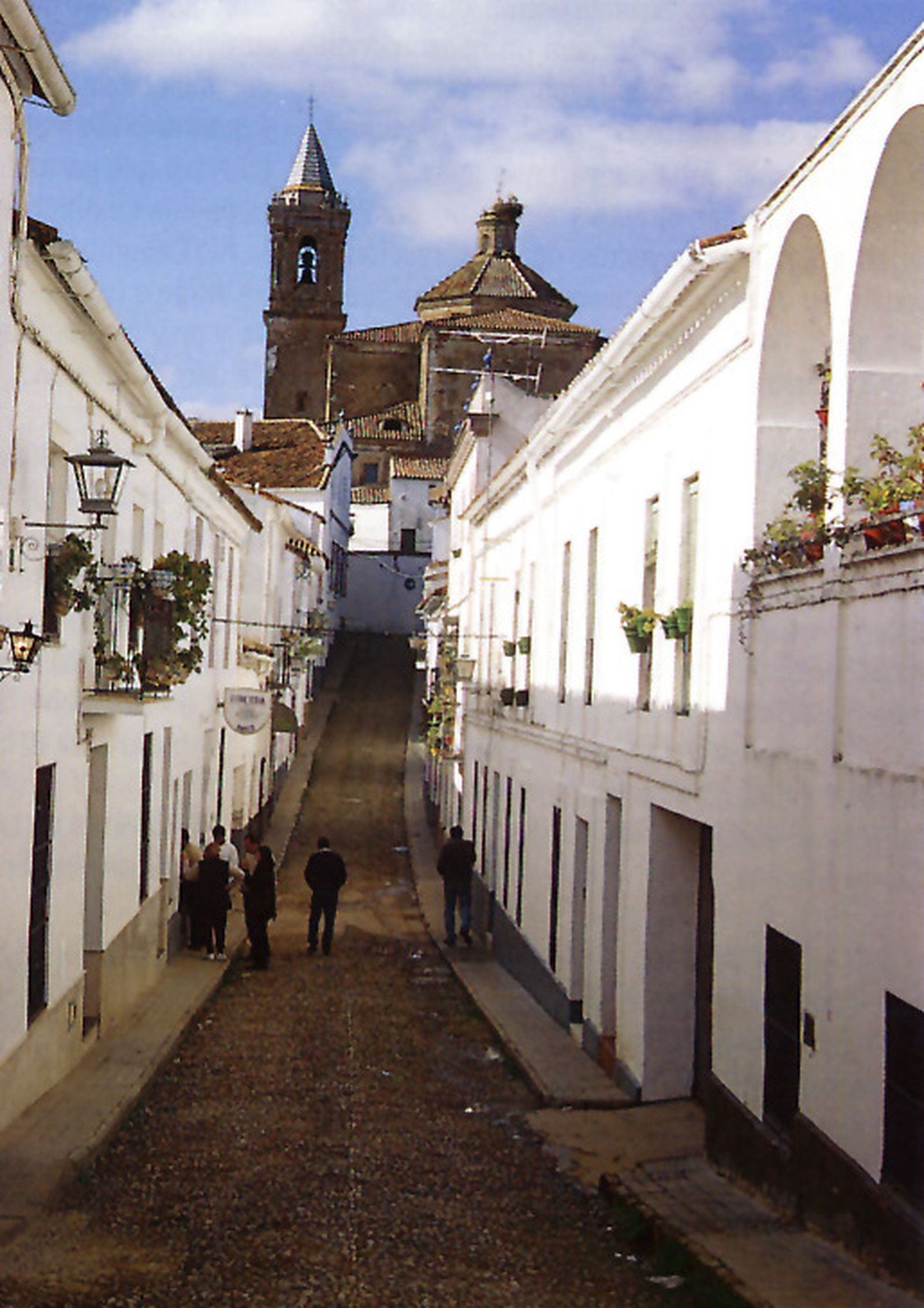 Una calle de Jabugo.