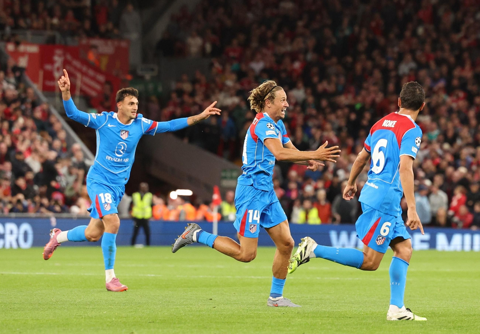 Las fotos del Liverpool - Atlético de Madrid