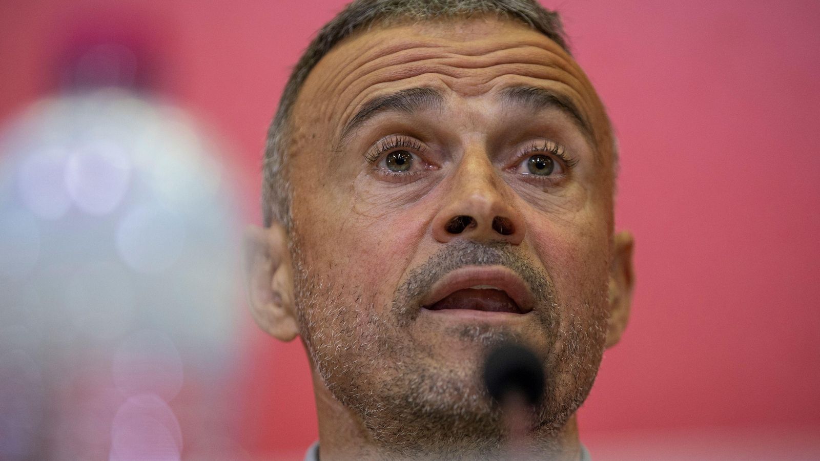 Luis Enrique, en rueda de prensa.