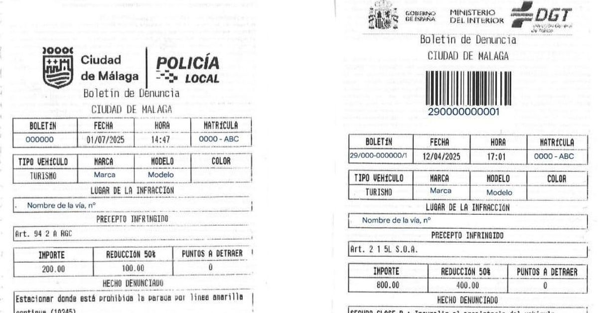 Alerta de fraude en Málaga: multas falsas que suplantan a la DGT con ...