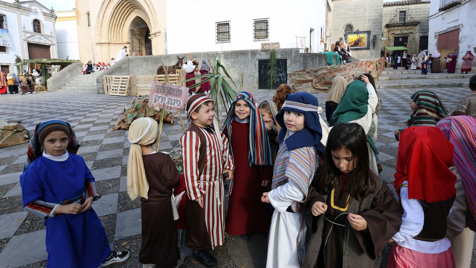 Imágenes del Belén Viviente de la plaza San Lucas en Jerez
