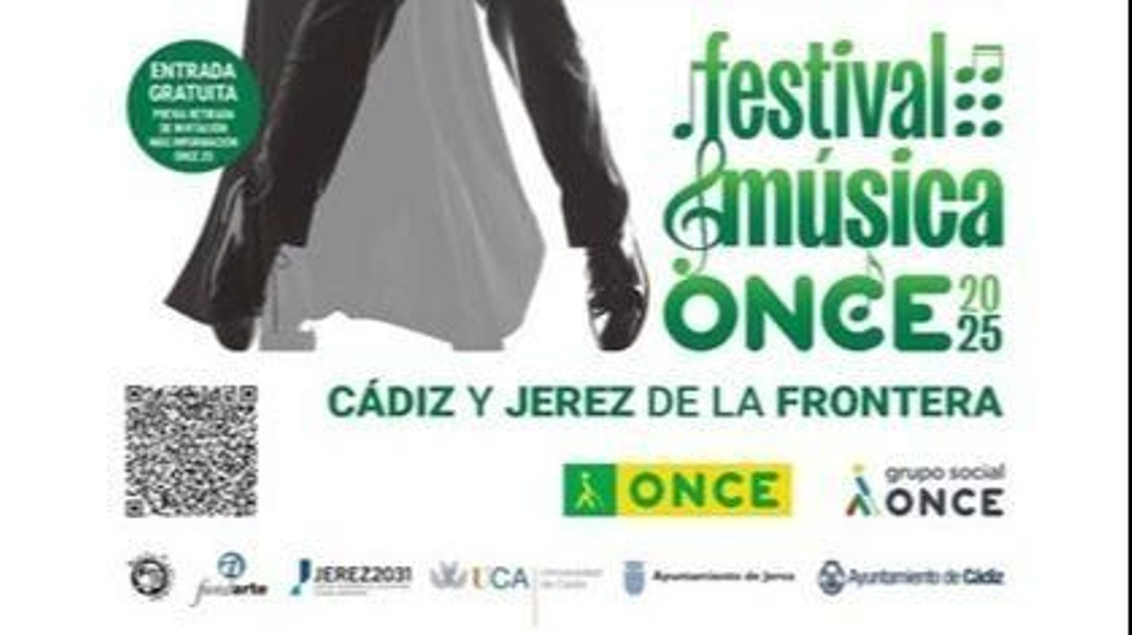 Parte del cartel del I Festival Música ONCE de Cádiz y Jerez