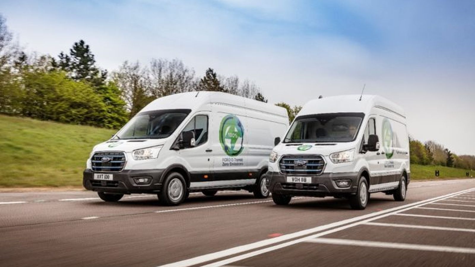 El motor totalmente eléctrico de la E-Transit ofrece hasta 200 kW de potencia