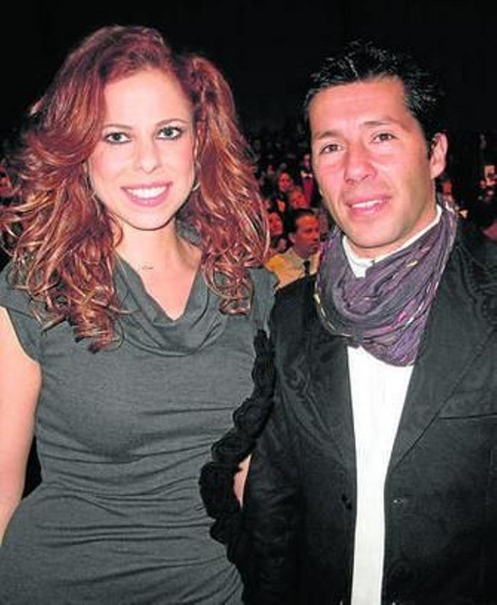 La cantante junto a su marido, el coreógrafo Francis Viñolo.