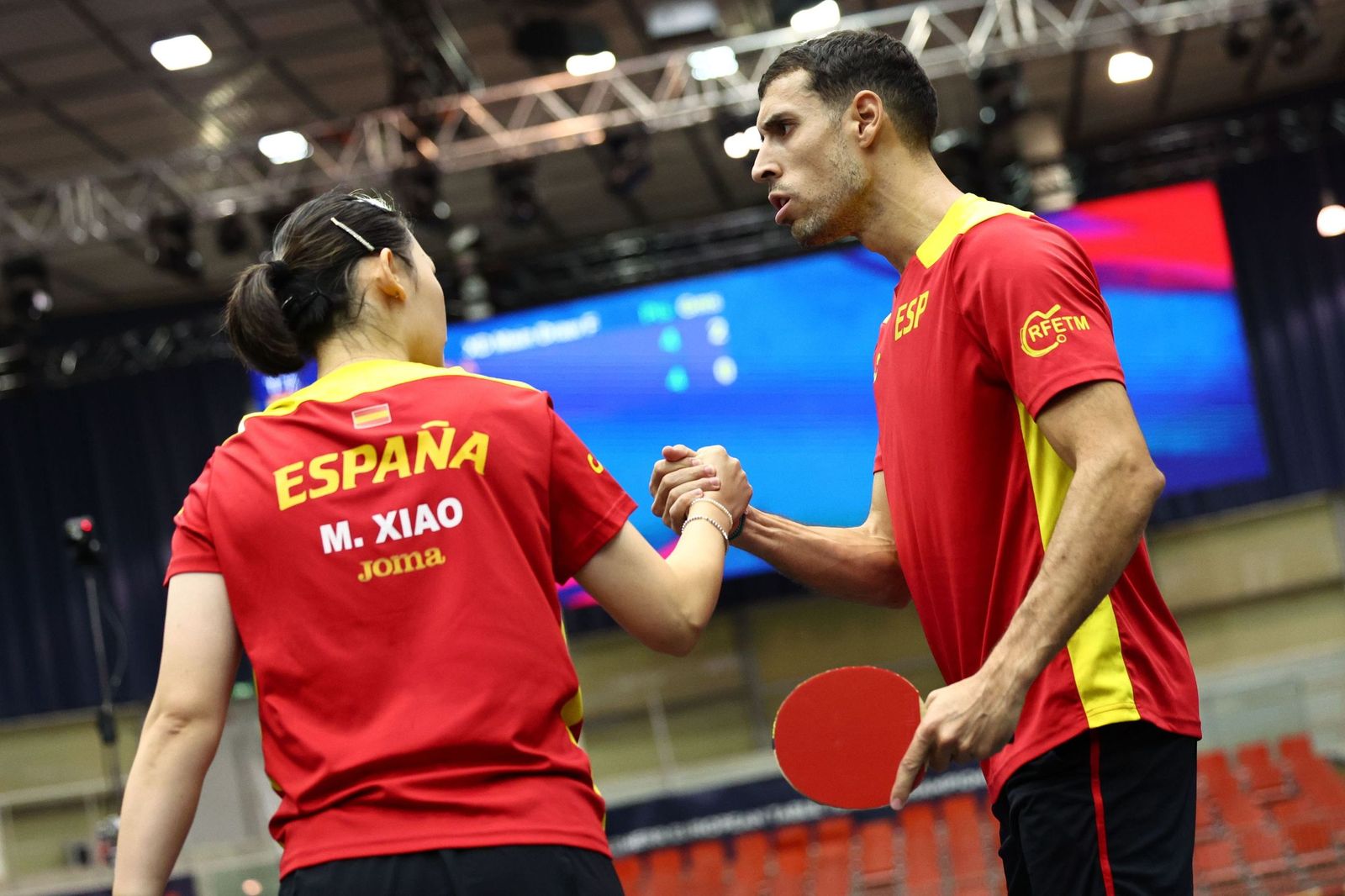 María Xiao y Álvaro Robles durante un torneo en Austria.