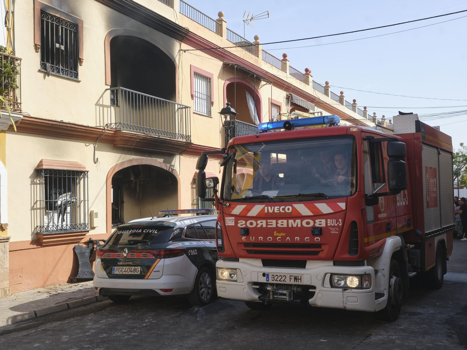 Incendio en Guillena, donde fallecen cuatro miembros de una misma familia