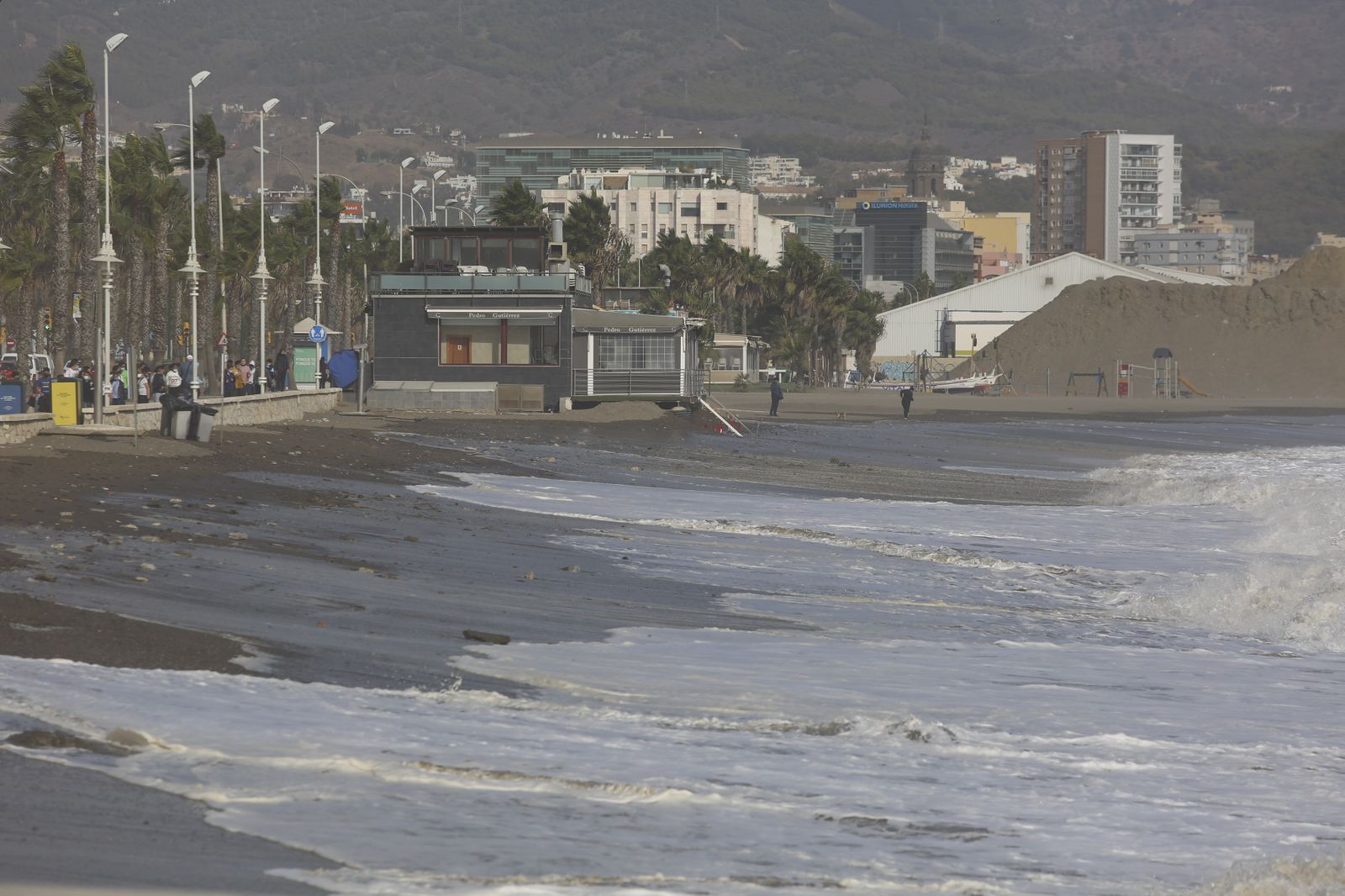 Fotos del temporal de levante en la costa de Málaga