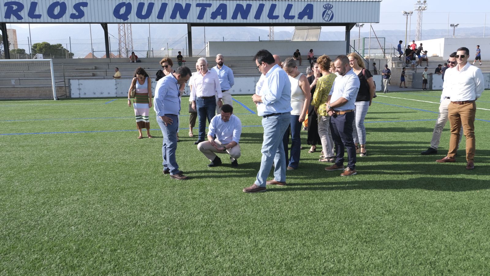 Imágenes de la inauguración de la remodelación del Campo de Fútbol de La Mojonera