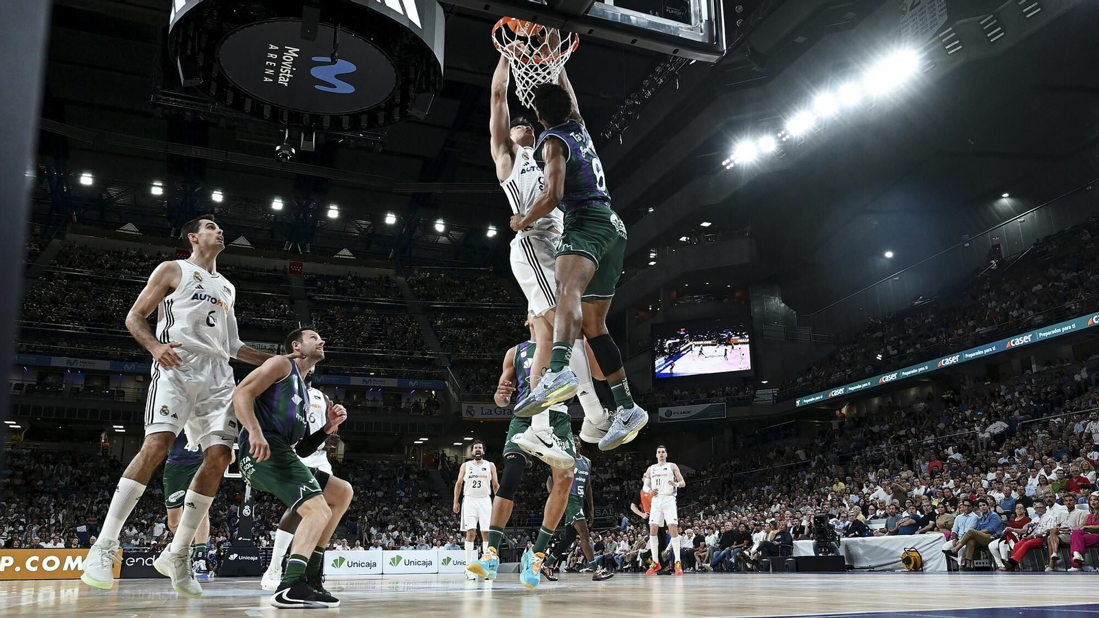 El Real Madrid-Unicaja en fotos