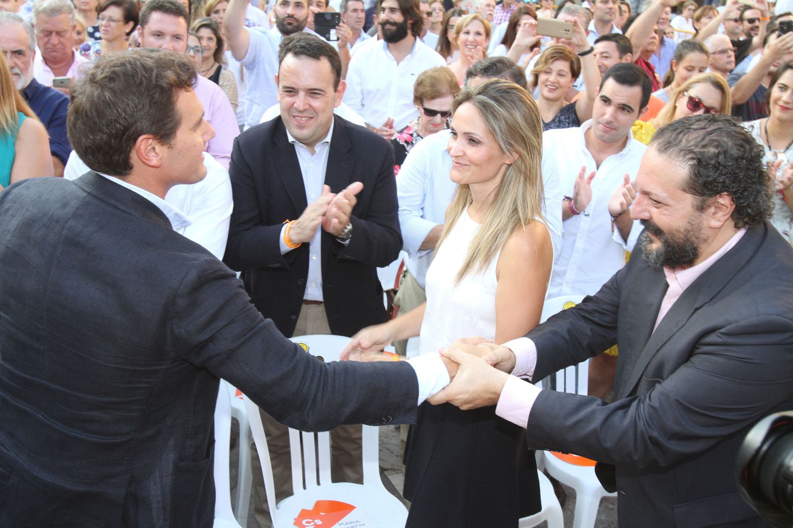 Encuentro Ciudadanos con Albert Rivera en la Plaza de Las Monjas