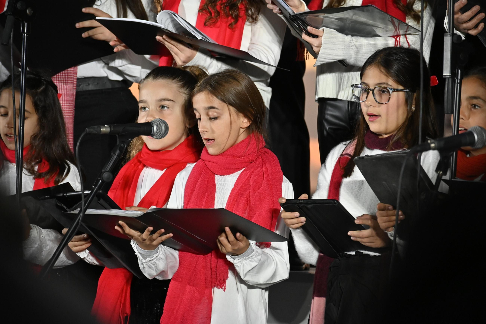 Inauguración de la iluminación navideña en el Paseo de la Ría del Puerto de Huelva 2025