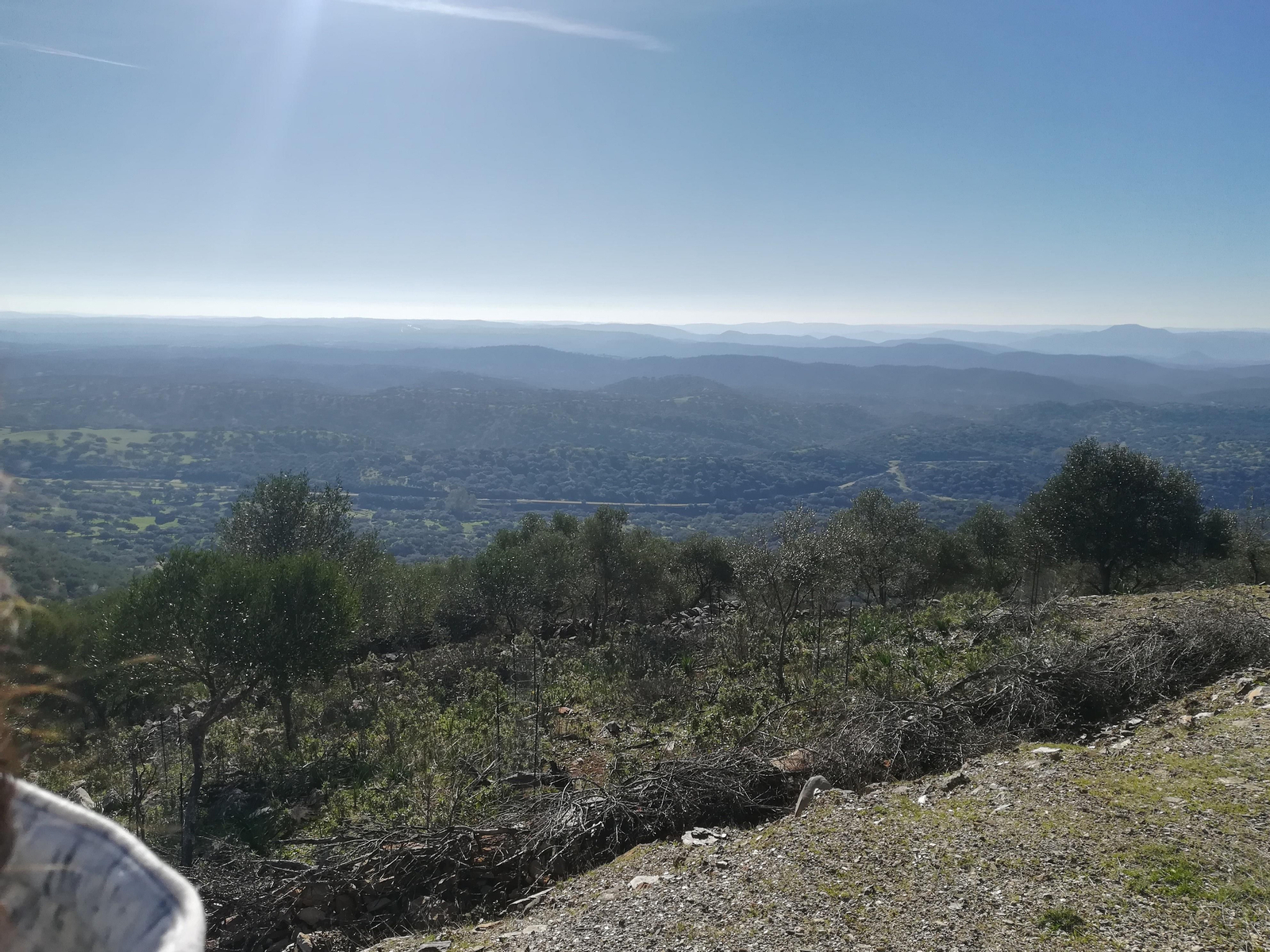 La subida al Mojón en Santa Olalla del Cala