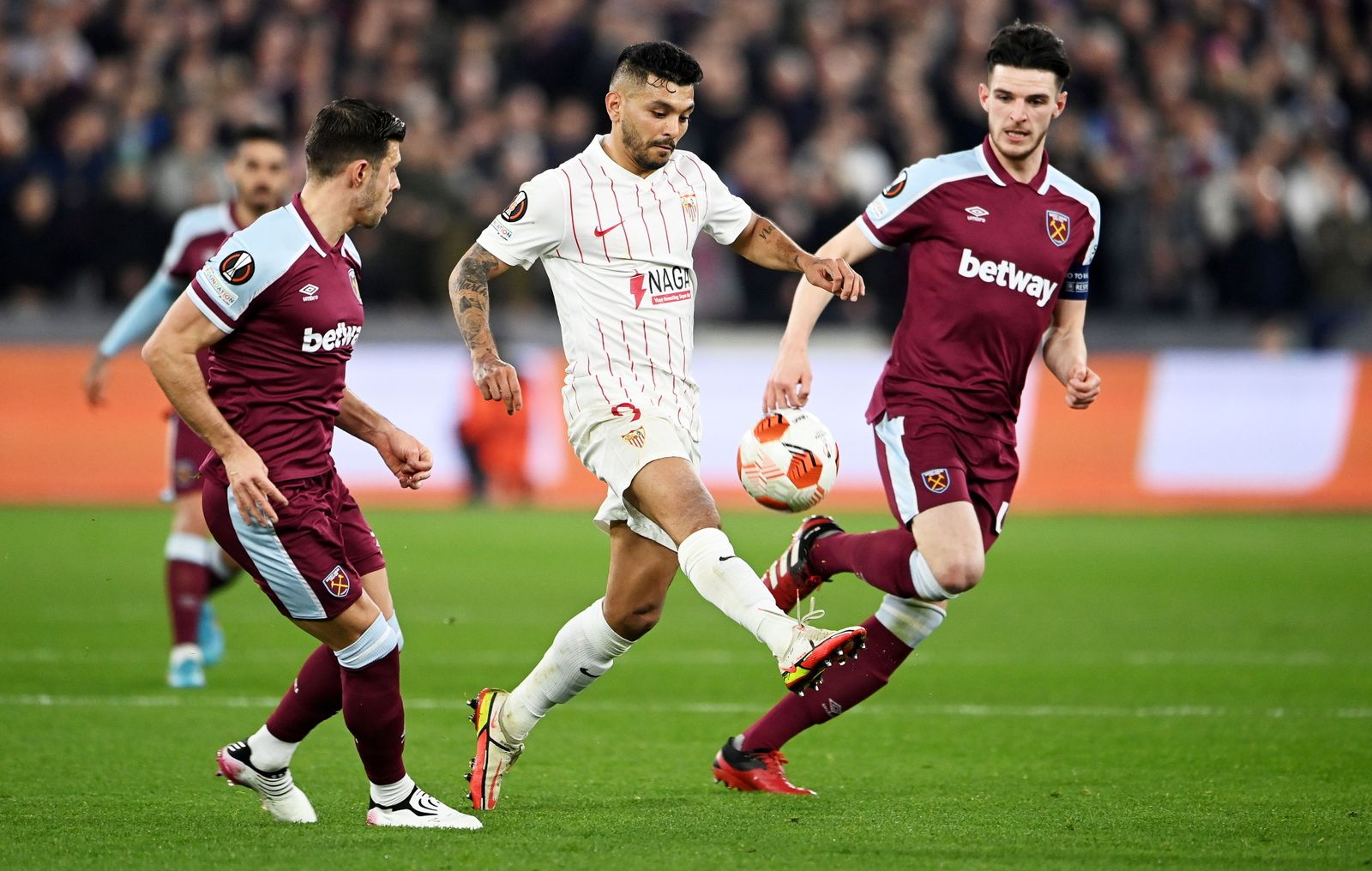 Las imágenes del West Ham - Sevilla