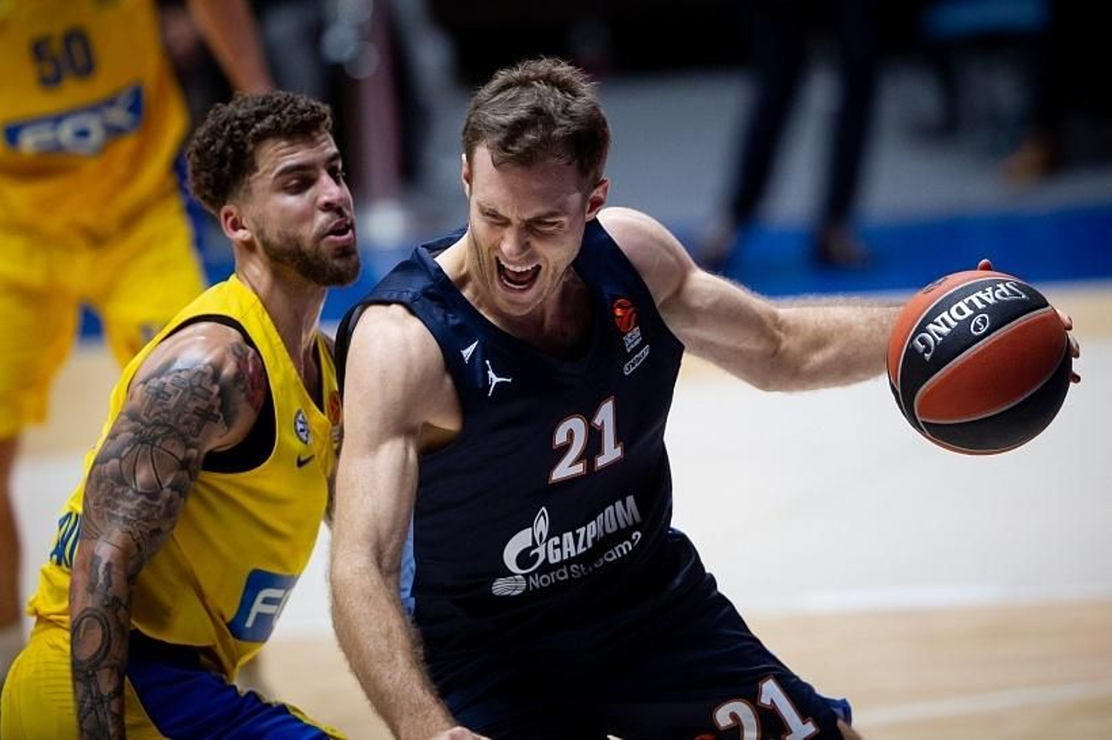 Tim Abromaitis, en un partido con el Zenit.