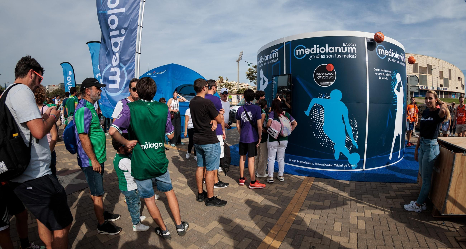 La Fan Zone de la Supercopa de Málaga