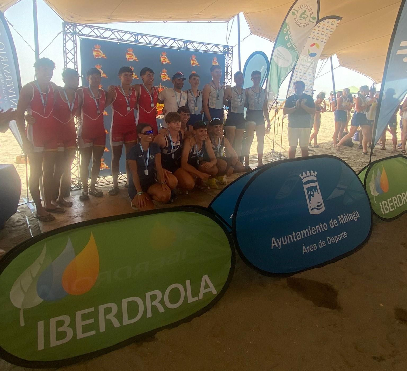 El Open Ciudad de Málaga y Andaluz de remo de mar, para el Real Club Mediterráneo
