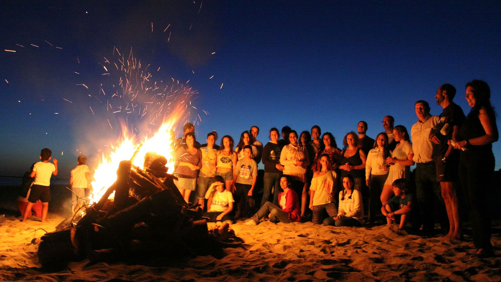 Hogueras en la Noche de San Juan.