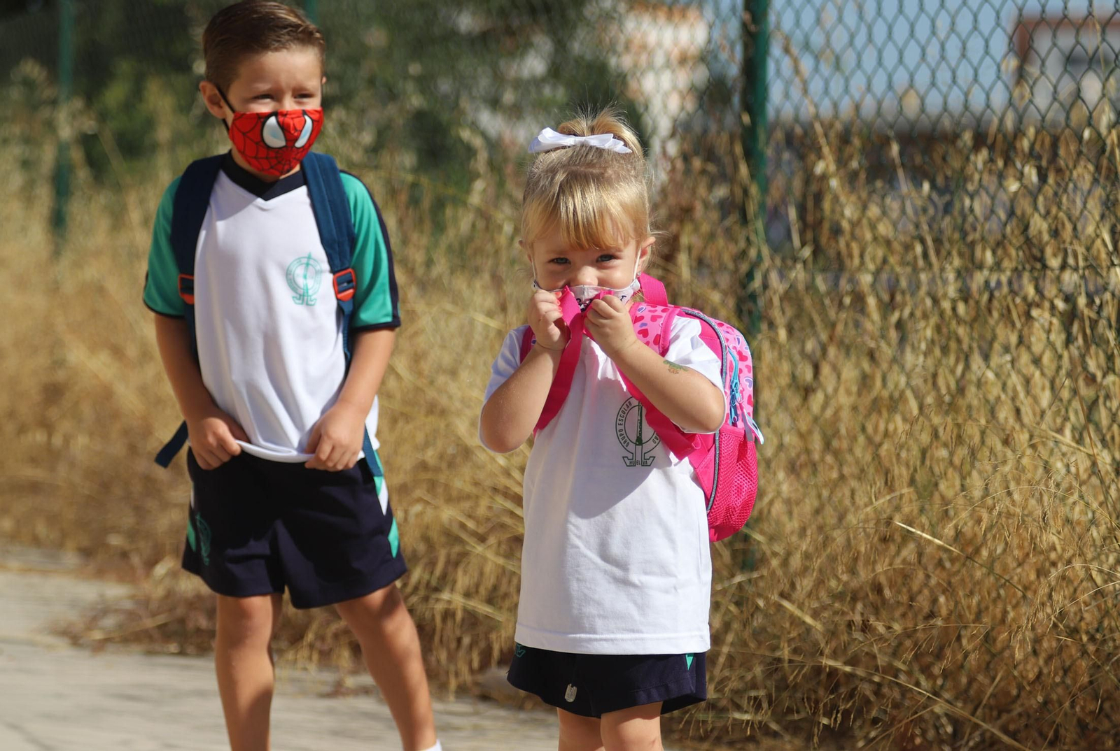 Imágenes de la vuelta al cole en Huelva