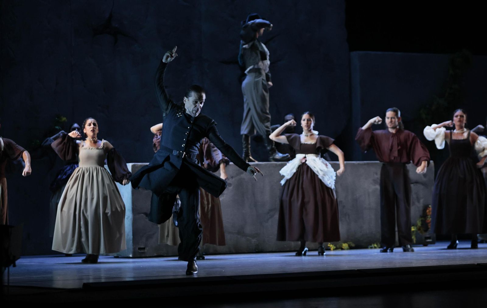 la imágenes del Ballet Flamenco de Andalucía en el Teatro de la Maestranza.