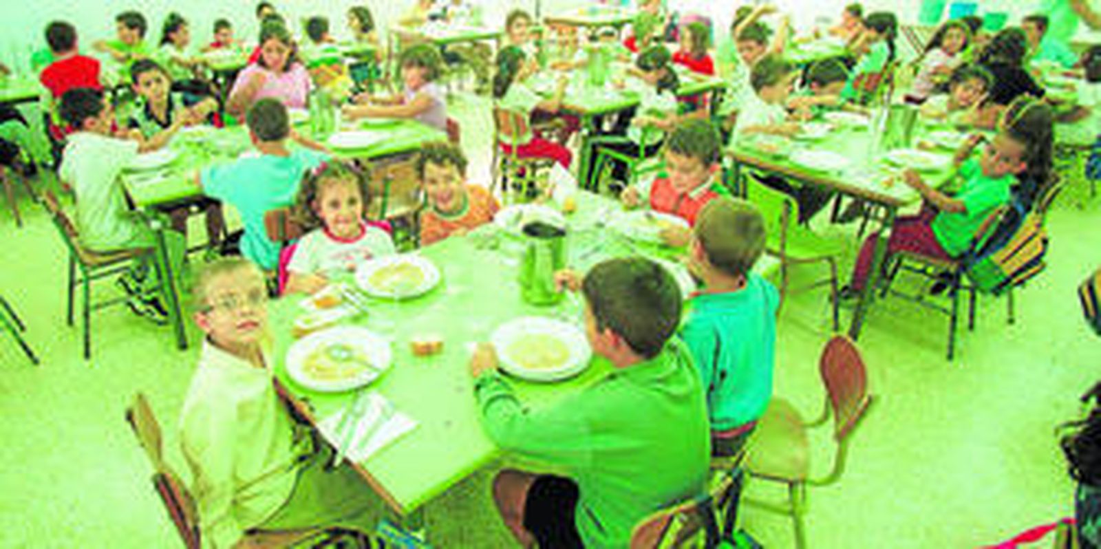 Comedor escolar donde los menores celíacos pueden consumir menús adaptados a sus necesidades, sin gluten.