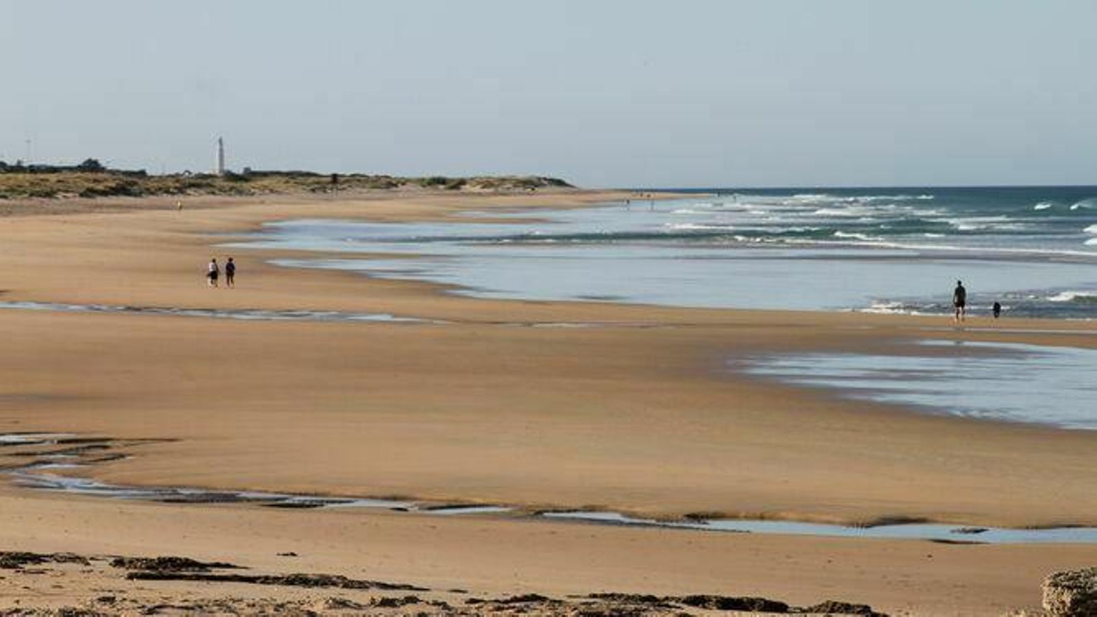 La playa de El Palmar.