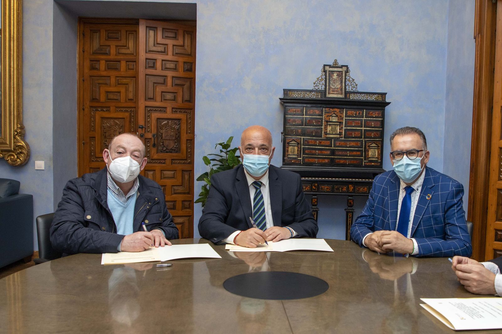 Alfonso Expósito, Antonio Ruiz y Juan Díaz.