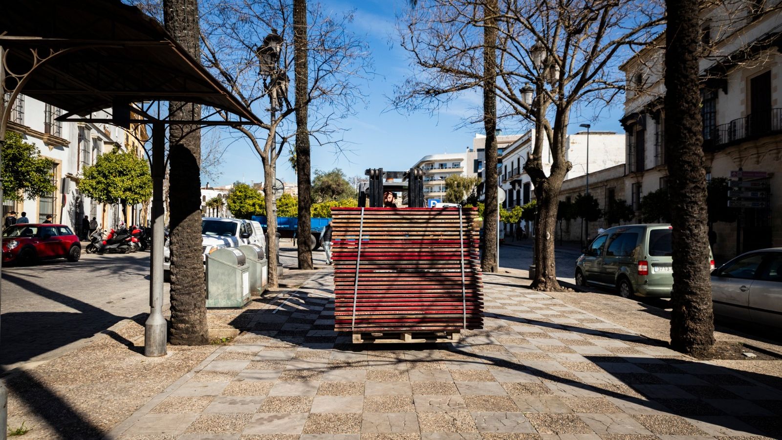 Algunas estructuras de palcos.