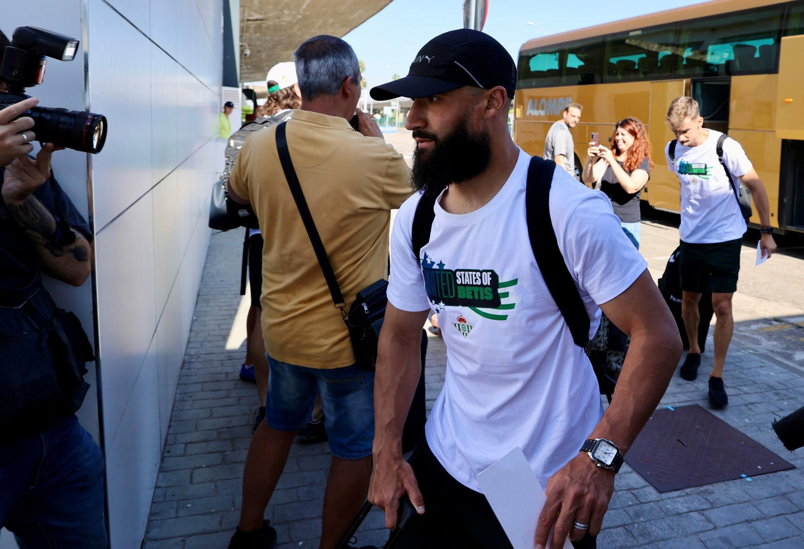 Nabil Fekir, de pretemporada con la expedición verdiblanca por tierras norteamericanas.