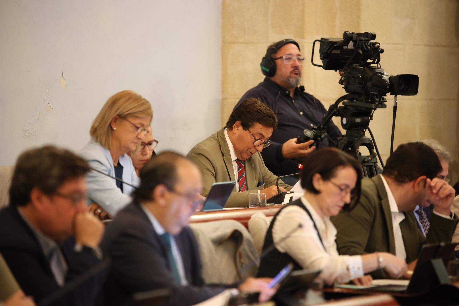 El delegado de Economía, Francisco Delgado, durante un pleno.