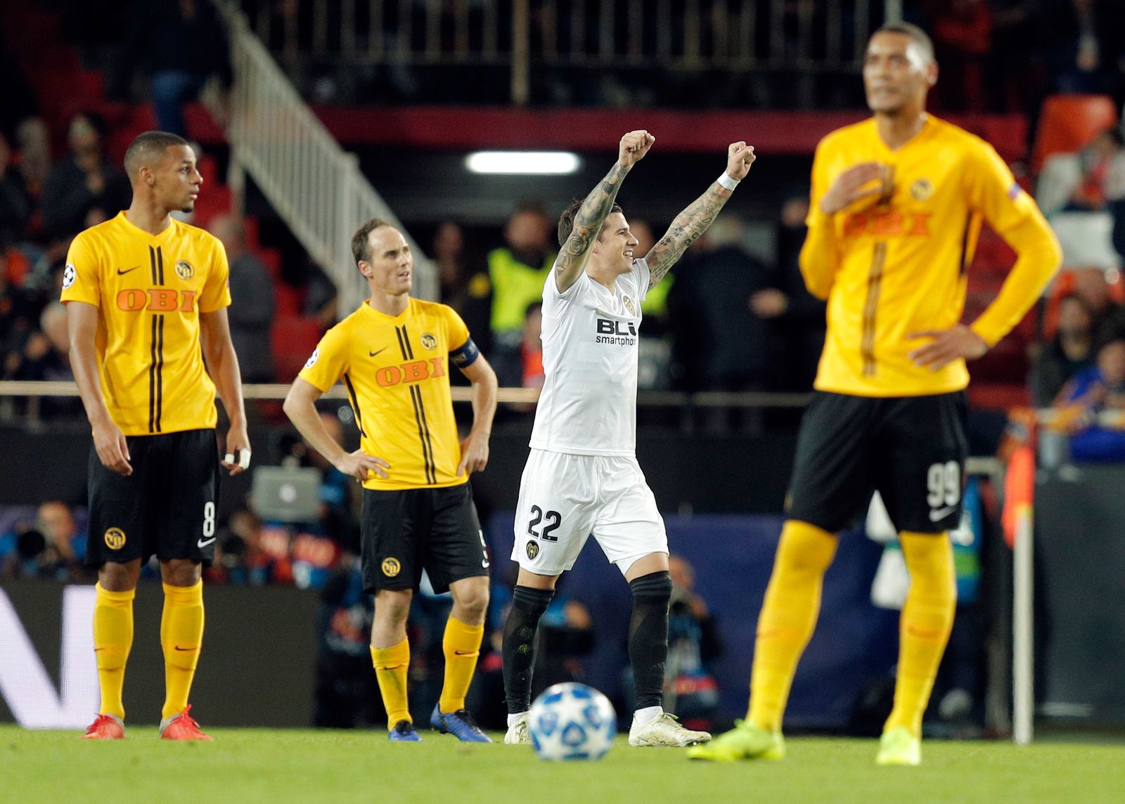 Las imágenes del Valencia-Young Boys