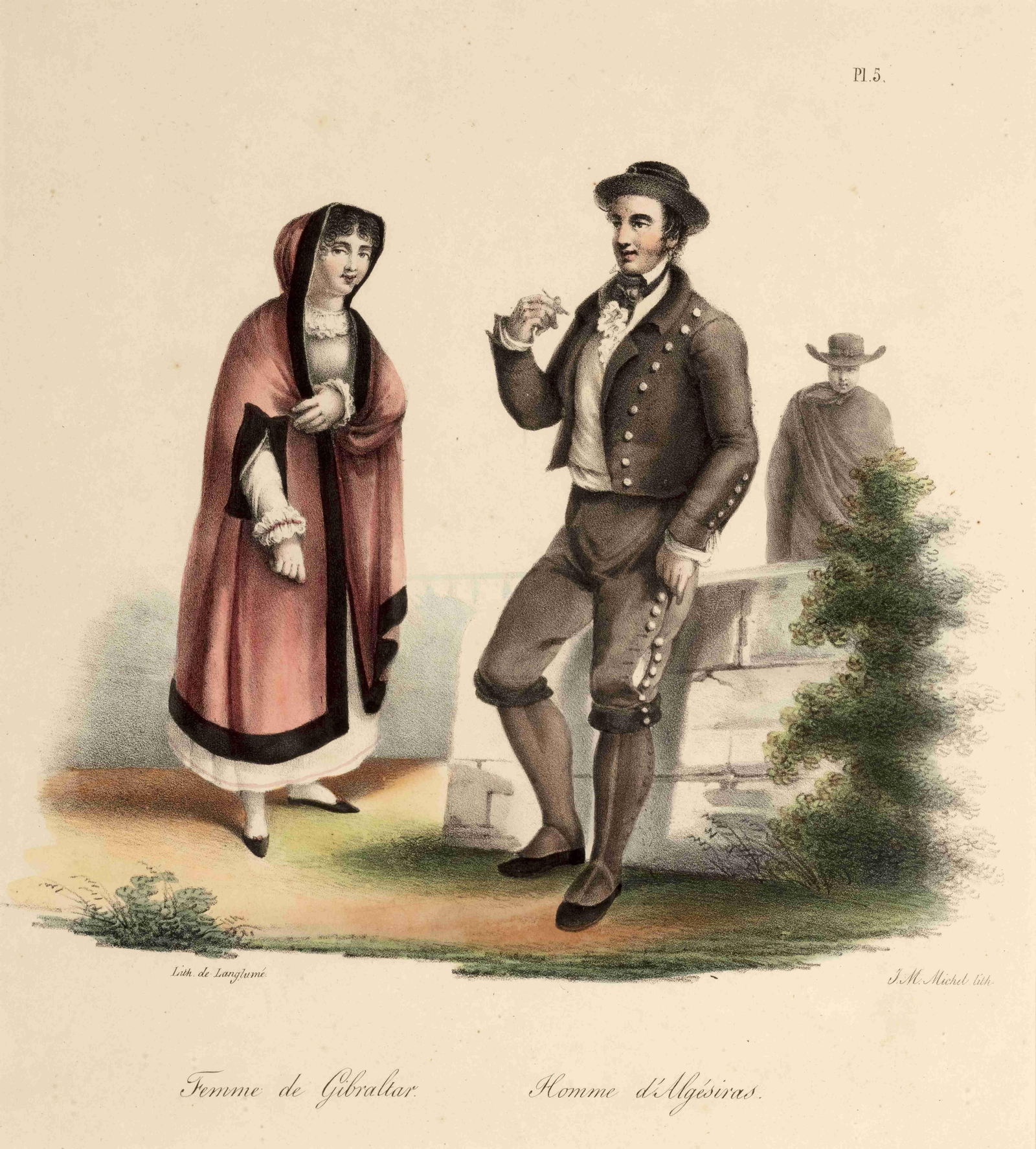 Mujer de Gibraltar. Hombre de Algeciras (1833)