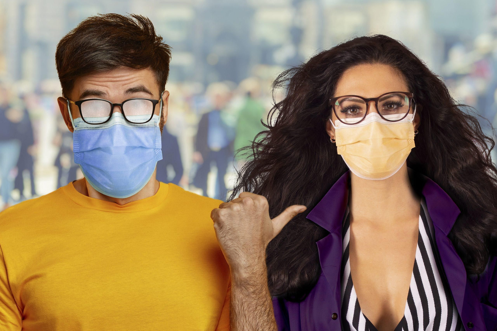 Efecto que consigue la mascarilla anti-vaho de Asmin