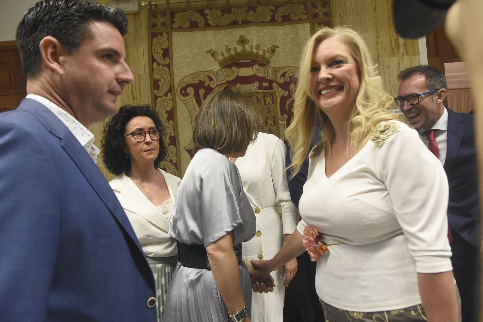 Pedro García junto a Cristina Pedrajas, en una imagen de archivo.