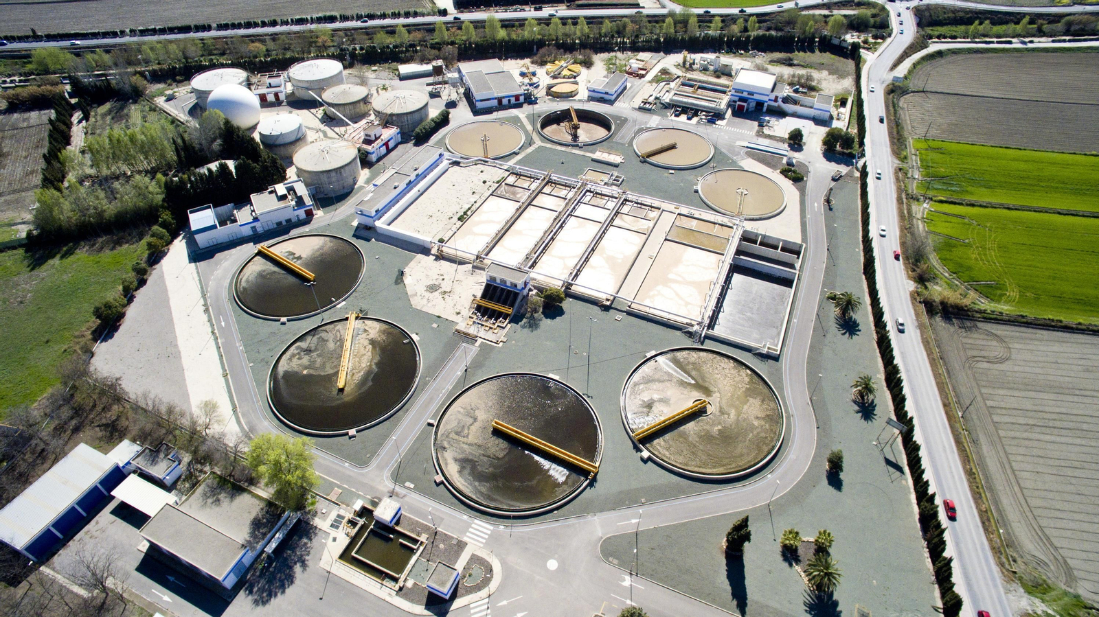 Vista aérea Biofactoría Sur de Granada.