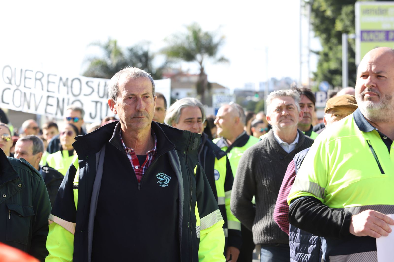Las fotos de la manifestación de los trabajadores en huelga de Acerinox en Algeciras