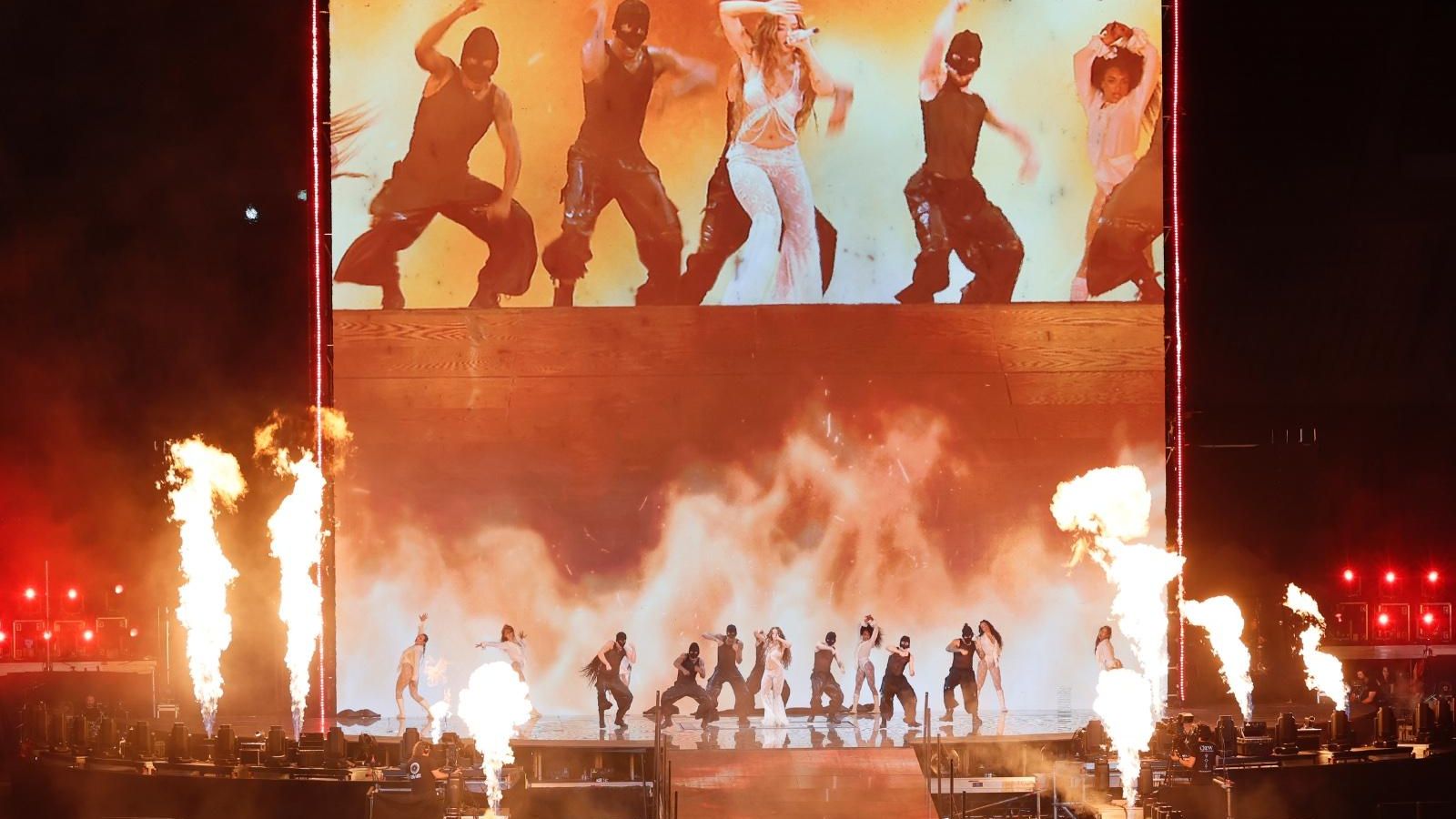 Lola Índigo en un instante del concierto 