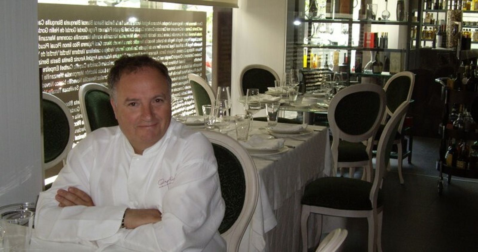 Gregorio García en su restaurante Oleum