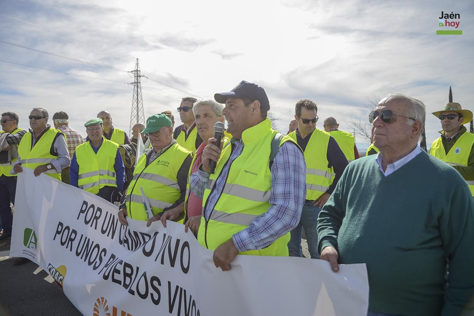 El campo protesta en Jaén por las medidas de la PAC.