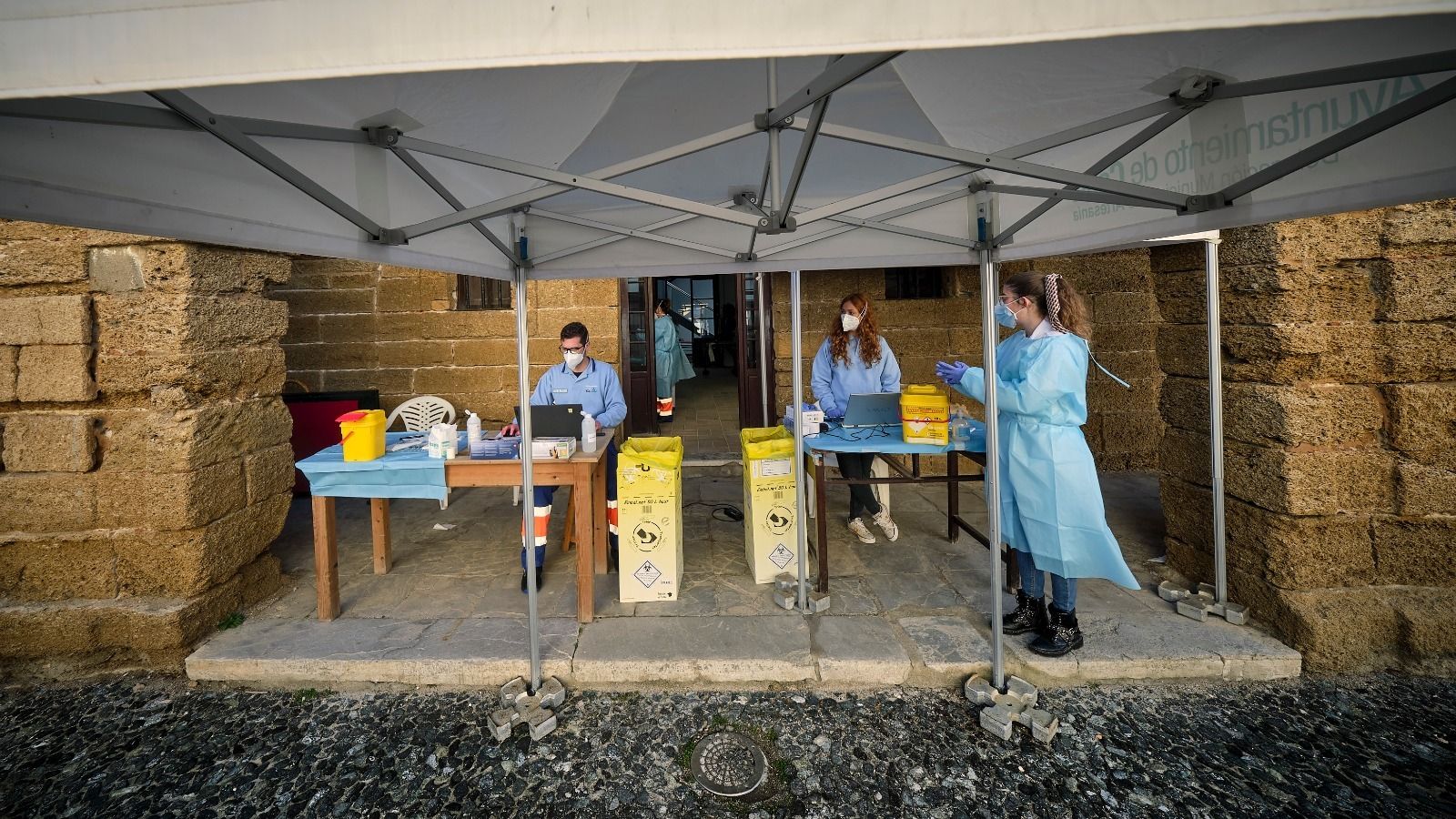 Punto de vacunación en Cádiz capital