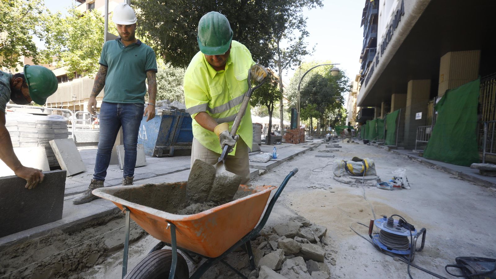 Obras en Gran Capitán.
